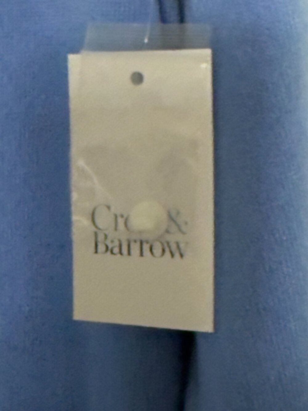 Croft Barrow NWT Blue Henley Long Sleeve Top Button Placket Women's Size L Kohls - Picture 5 of 14